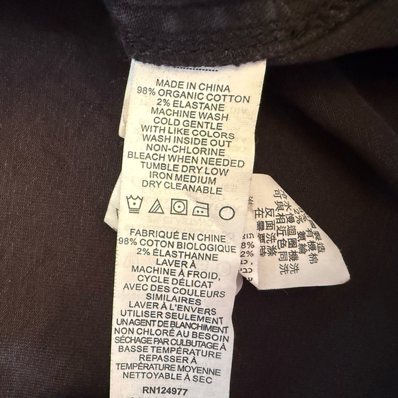 Prana Broadway Skirt Black Denim 98% Organic Cotton - Picture 5 of 5